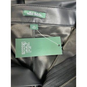 Women's High-Rise Faux Leather Flare Pants Wild Fable SOLD